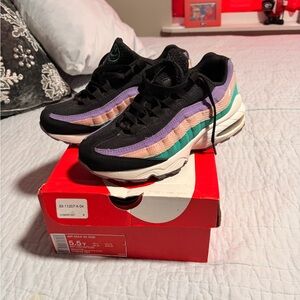Nike Air Max 95 Women's Sneakers - Black, Purple, Teal, Peach